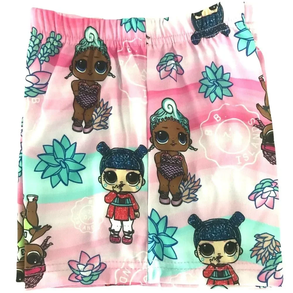 L.O.L. Surprise! Girls Tropical Vacation Time Button‎ Front Sleepwear - Size 8